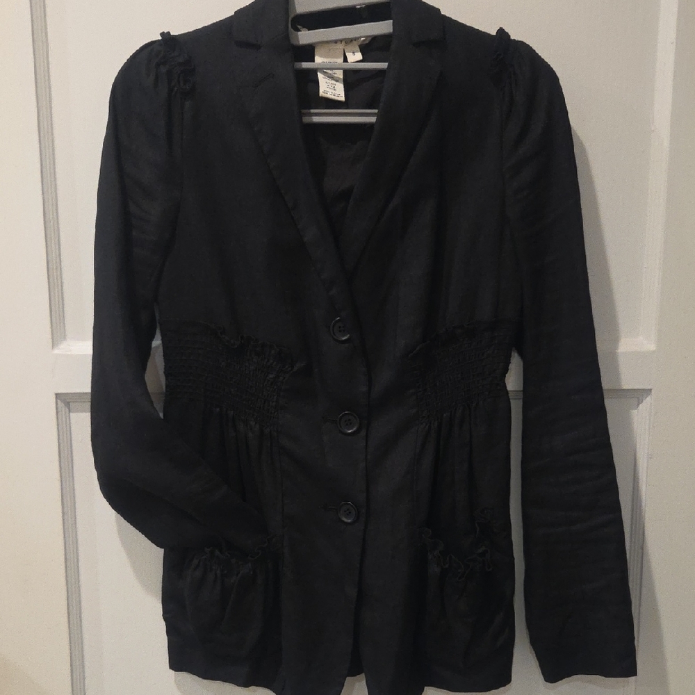 MAX Studio Black Linen Jacket